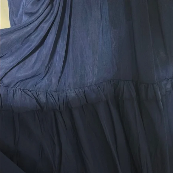 Blue Tiered Ruffled Halter Maxi Dress - Picture 5 of 5